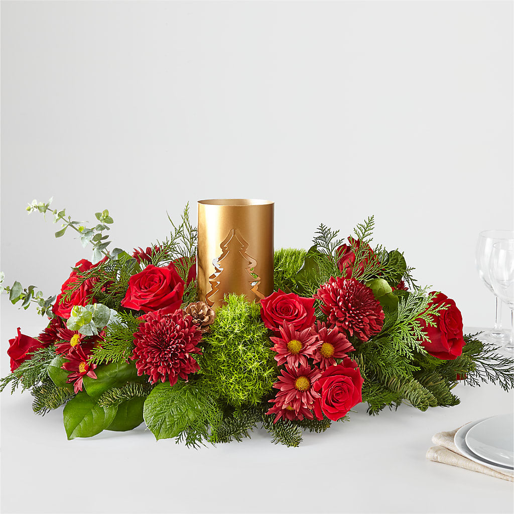 Toast the Season Centerpiece – LESSLY'S FLOWERS, Columbia Heights MN