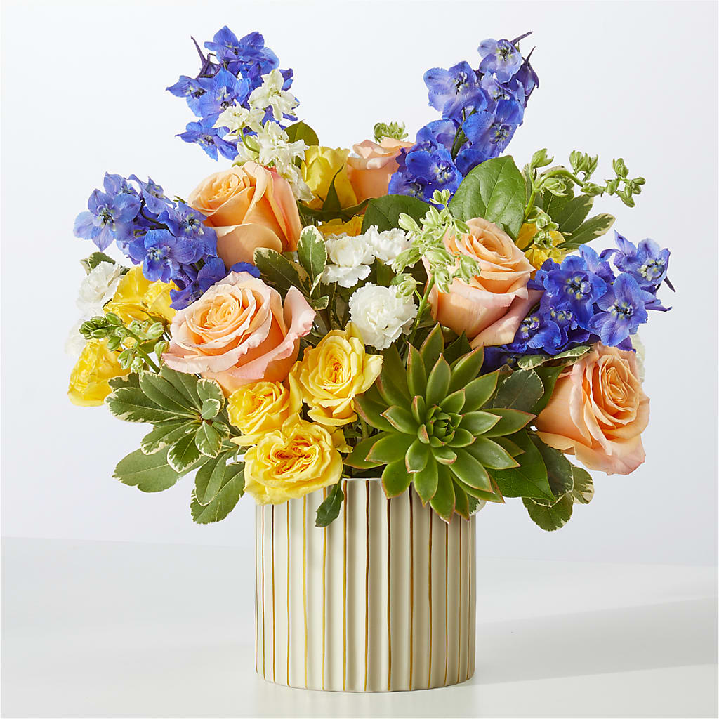 Cobalt Reverie Bouquet – LESSLY'S FLOWERS, Columbia Heights MN
