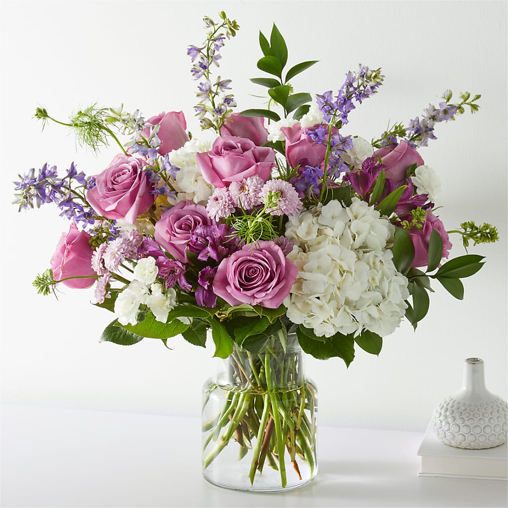 Violet Caress Bouquet – LESSLY'S FLOWERS, Columbia Heights MN