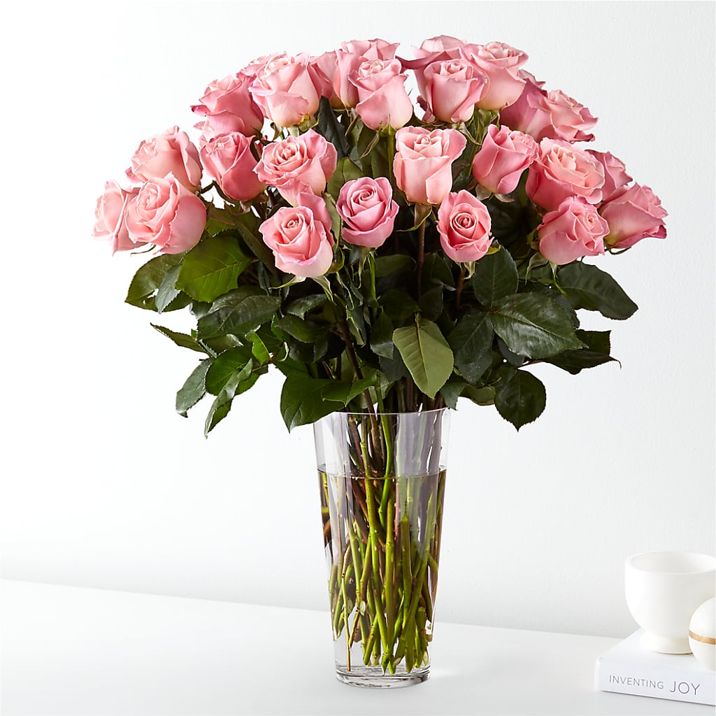Long Stem Pink Rose Bouquet – LESSLY'S FLOWERS, Columbia Heights MN