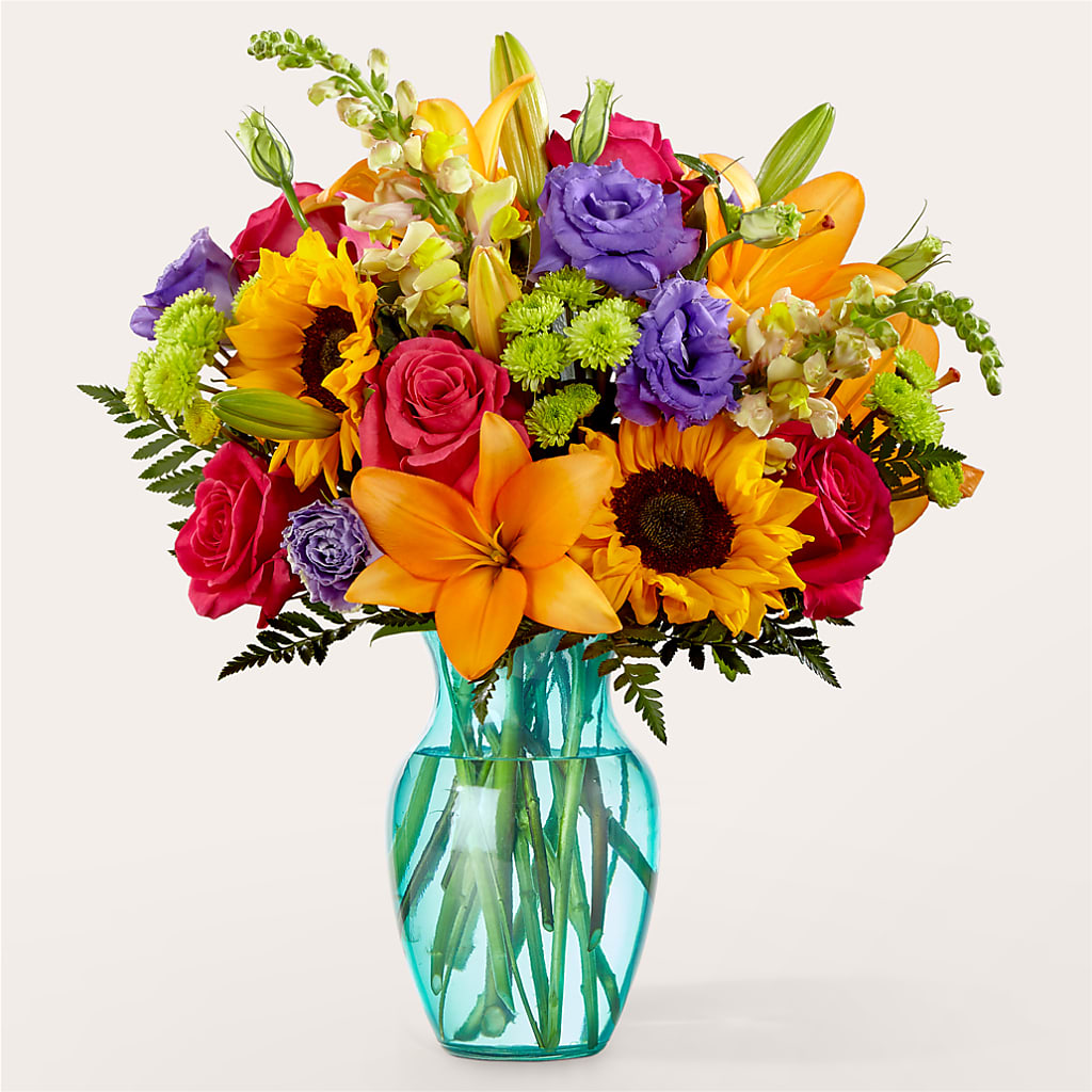 Double Rainbow Bouquet – LESSLY'S FLOWERS, Columbia Heights MN