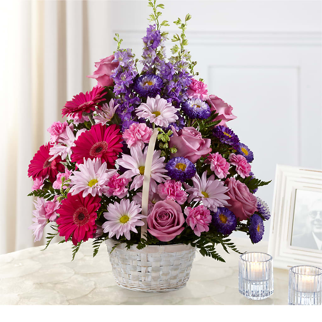 Pastel Peace Basket – LESSLY'S FLOWERS, Columbia Heights MN