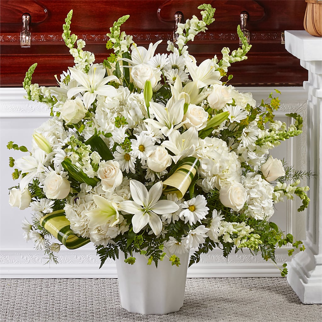 Thoughts of Tranquility Floor Basket – LESSLY'S FLOWERS, Columbia Heights MN
