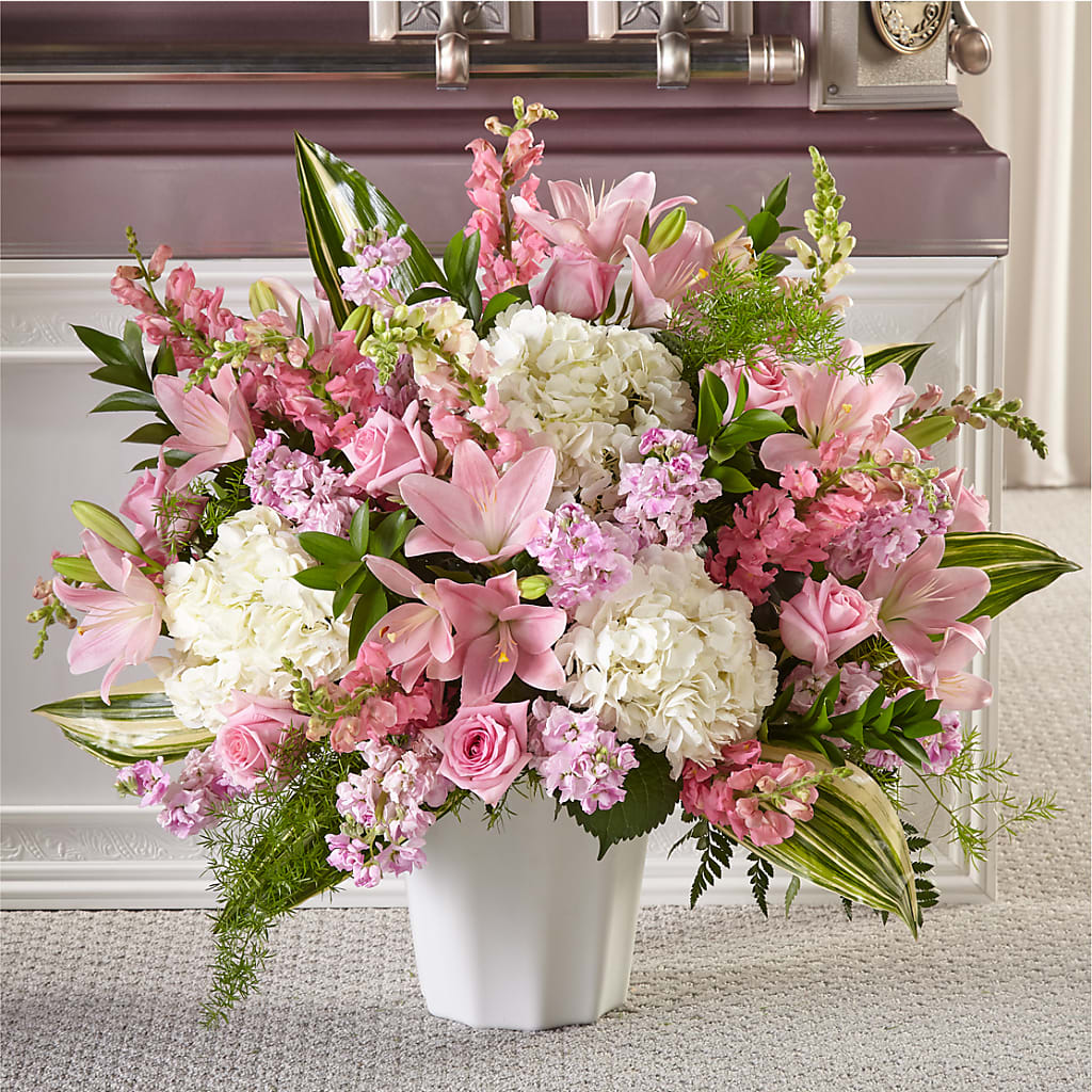 Simply Serene Floor Basket – LESSLY'S FLOWERS, Columbia Heights MN