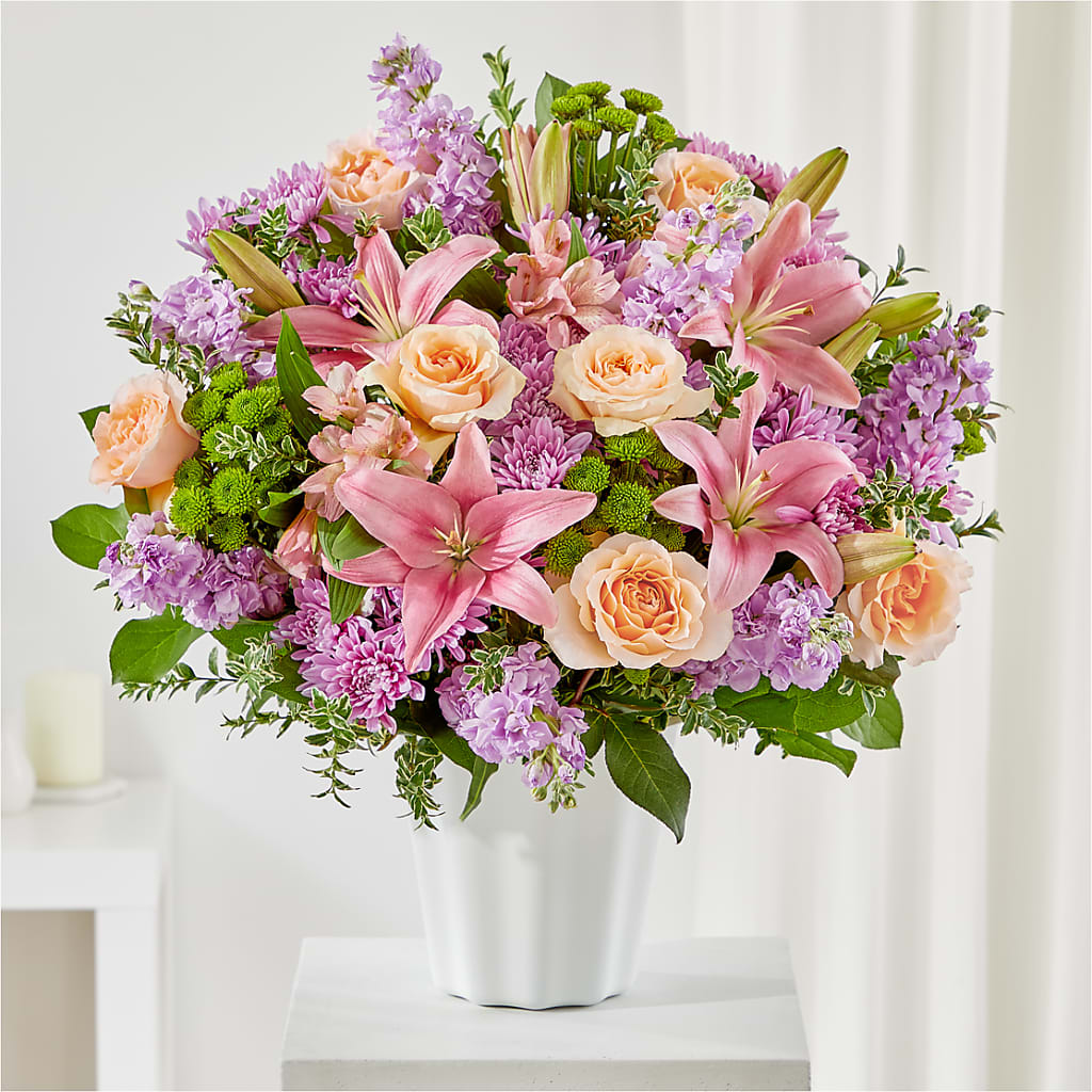 Supportive Embrace Tabletop Basket – LESSLY'S FLOWERS, Columbia Heights MN