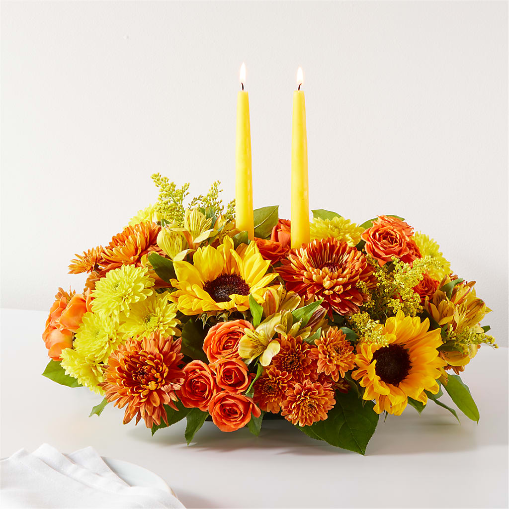 Autumn Harmony Centerpiece – LESSLY'S FLOWERS, Columbia Heights MN