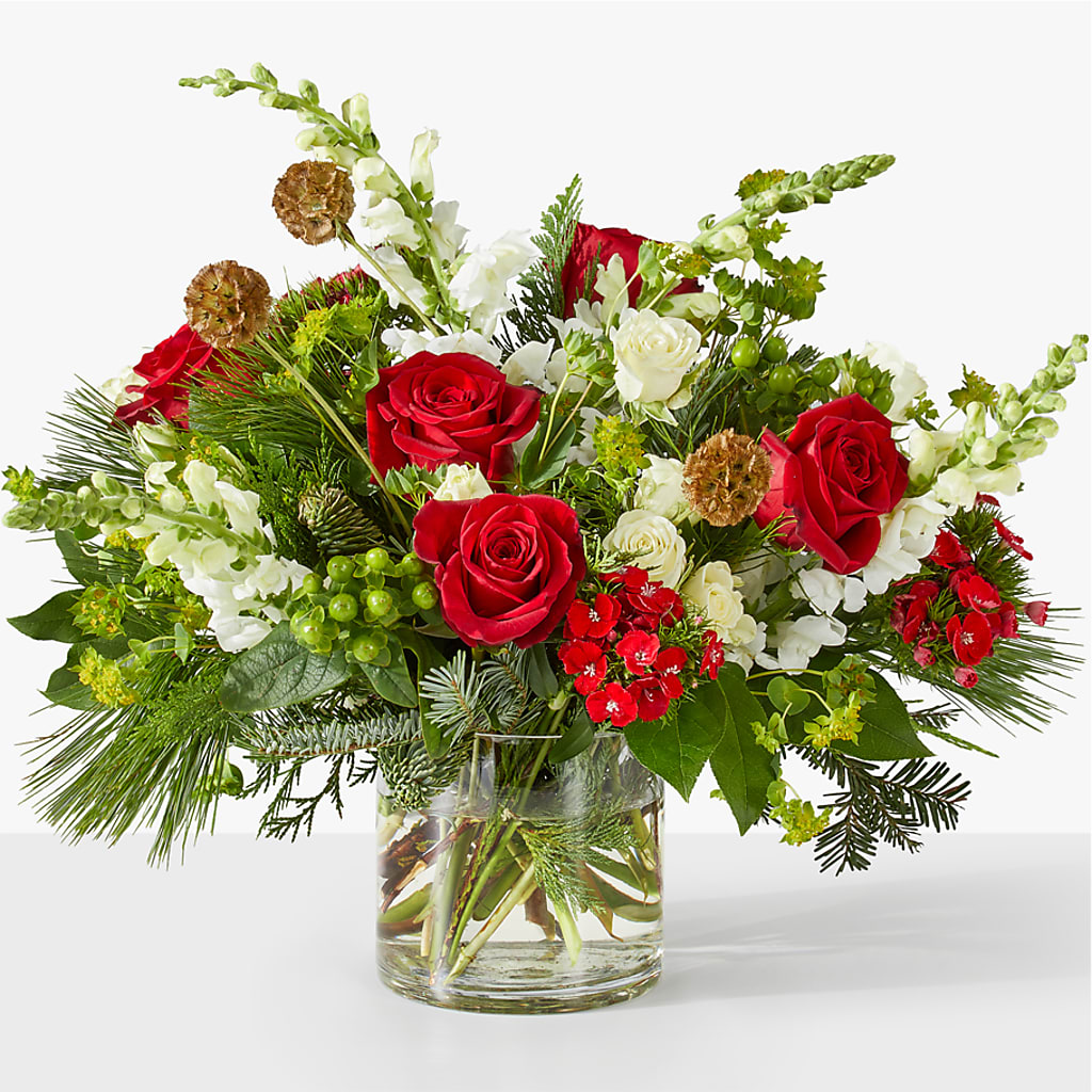 Deck the Halls Bouquet – LESSLY'S FLOWERS, Columbia Heights MN
