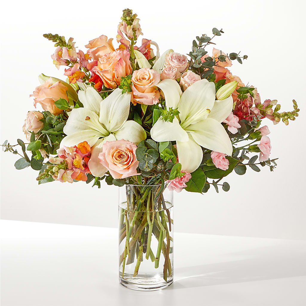 Grapefruit Splash Bouquet – LESSLY'S FLOWERS, Columbia Heights MN