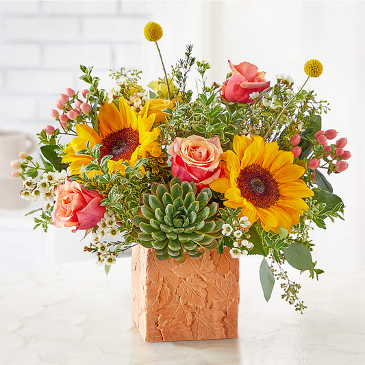 Sunflower Season Bouquet – LESSLY'S FLOWERS, Columbia Heights MN