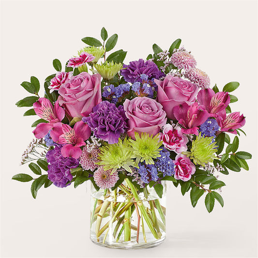 Glass Half Full Bouquet – LESSLY'S FLOWERS, Columbia Heights MN