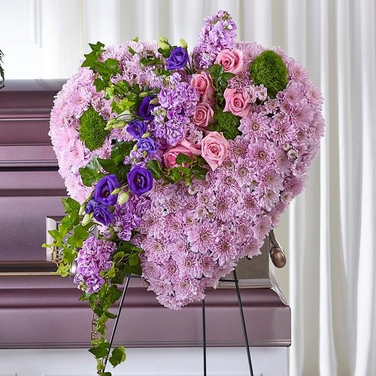 Treasured Love Standing Heart – LESSLY'S FLOWERS, Columbia Heights MN