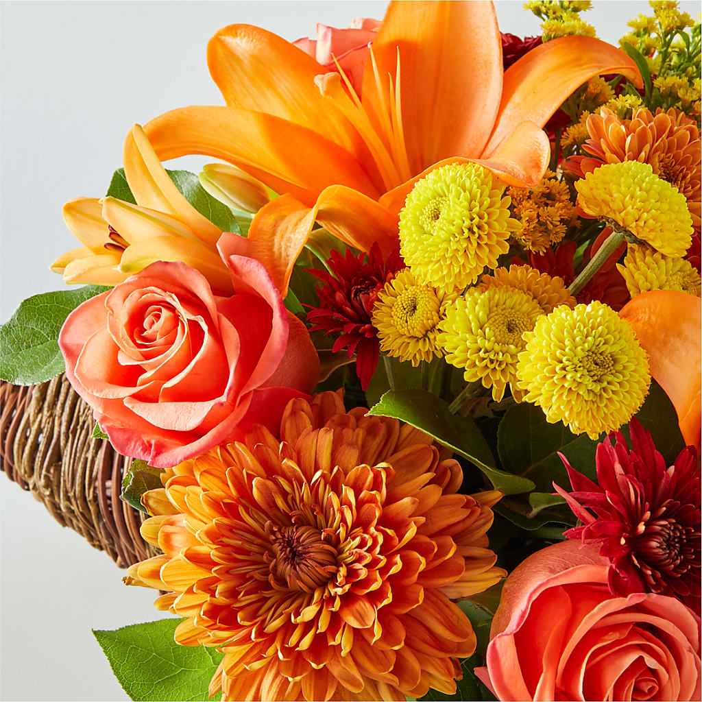 Bouquet of Blessings Cornucopia – LESSLY'S FLOWERS, Columbia Heights MN
