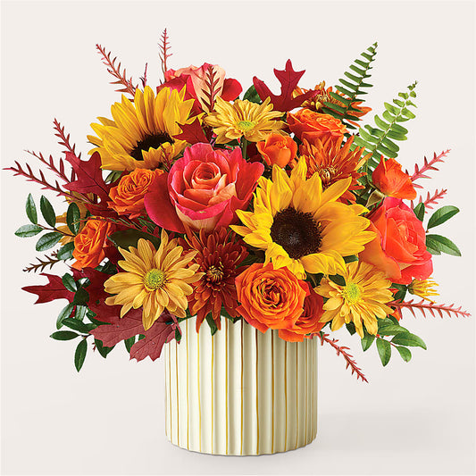 Fall Campfire Bouquet – LESSLY'S FLOWERS, Columbia Heights MN